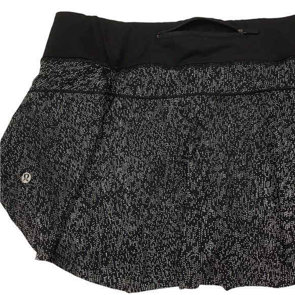Lululemon Final Lap Skort Black White EUC - Picture 9 of 13